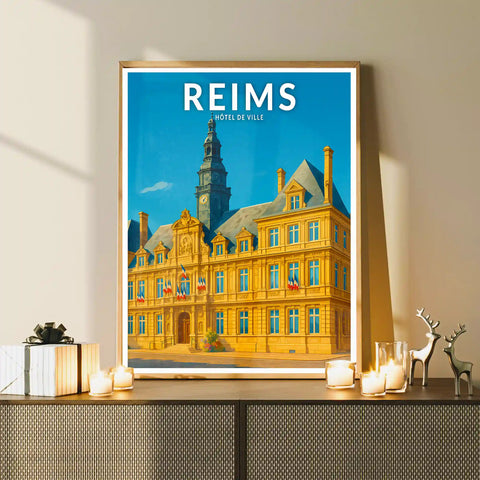Affiche - Reims - Hôtel de Ville