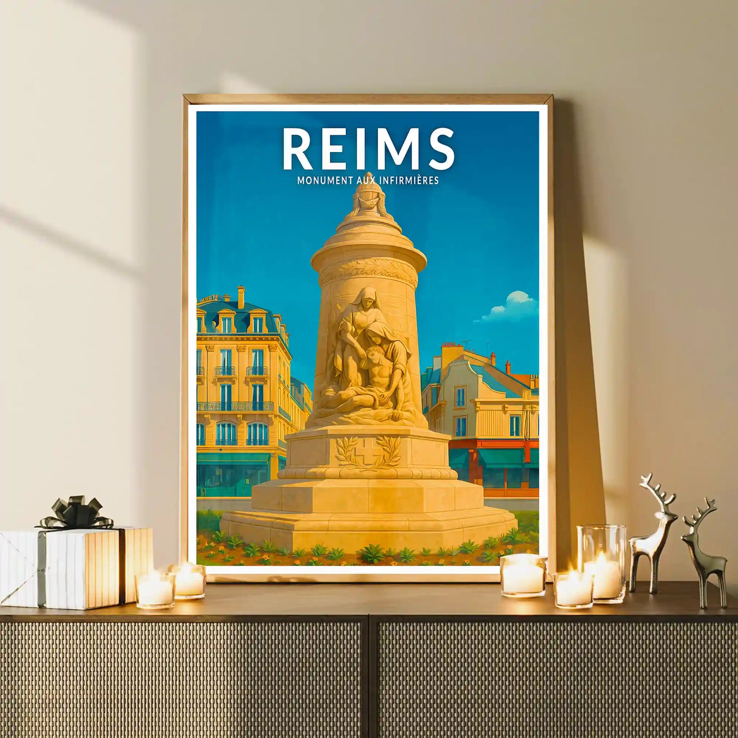 Affiche - Reims - Monument aux Infirmières
