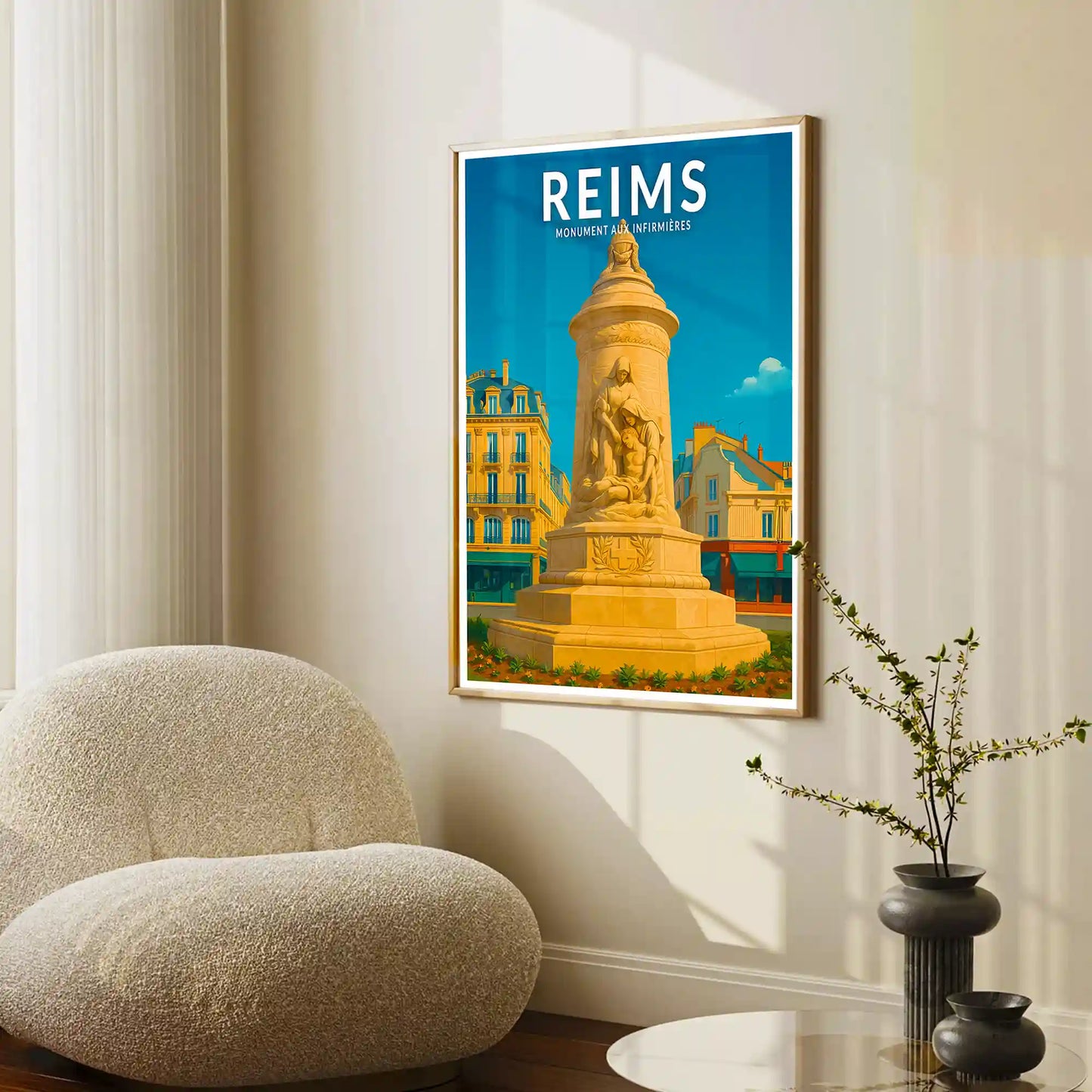 Affiche - Reims - Monument aux Infirmières