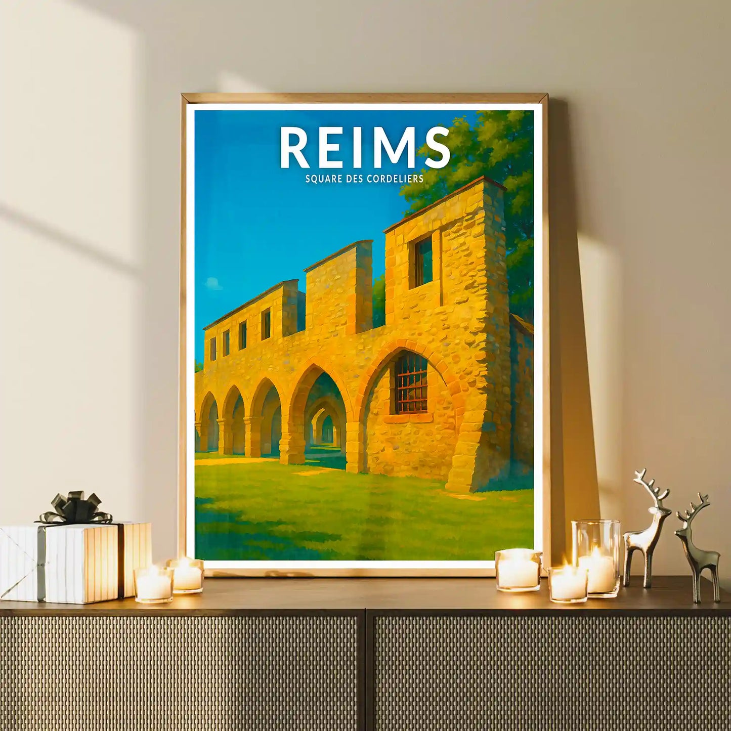 Affiche - Reims - Square des Cordeliers
