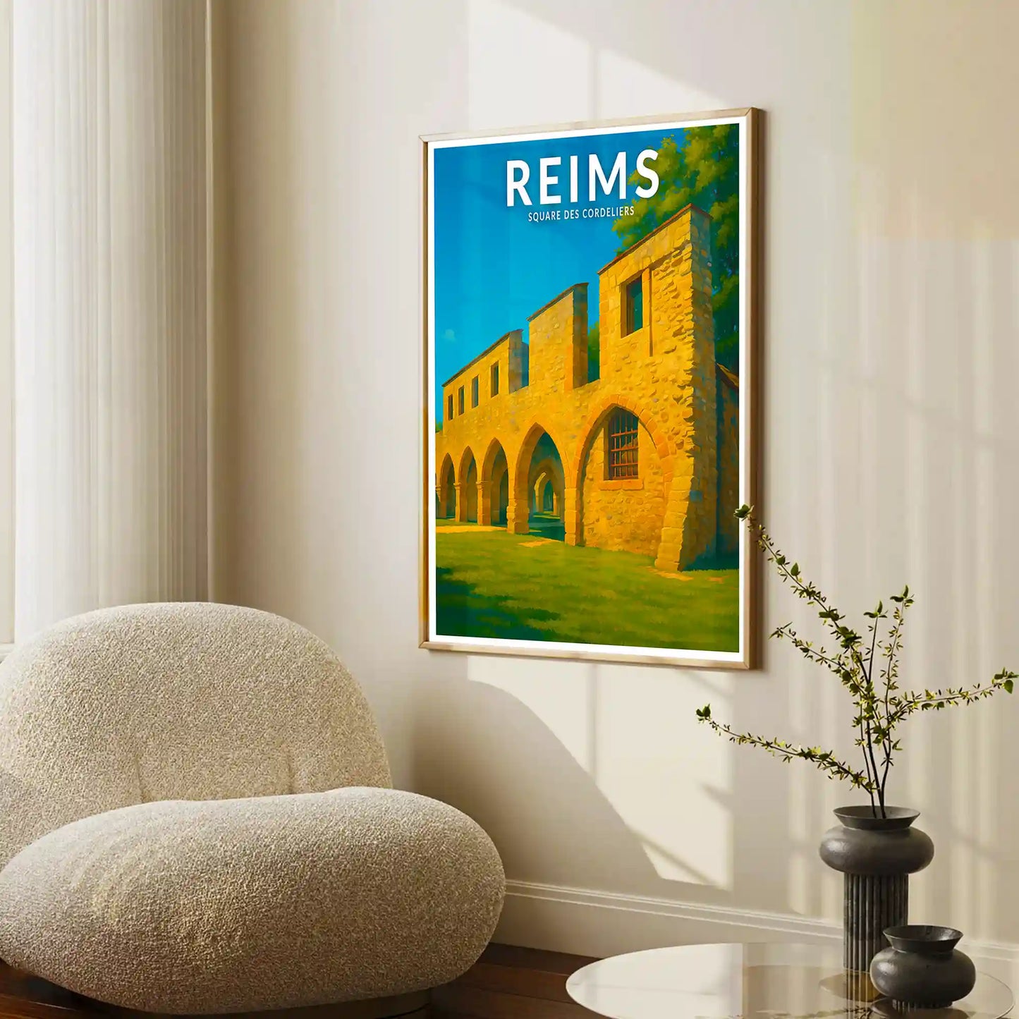 Affiche - Reims - Square des Cordeliers