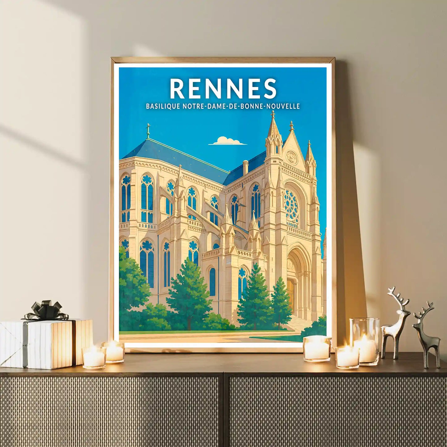 Affiche - Rennes - Basilique Notre-Dame-de-Bonne-Nouvelle