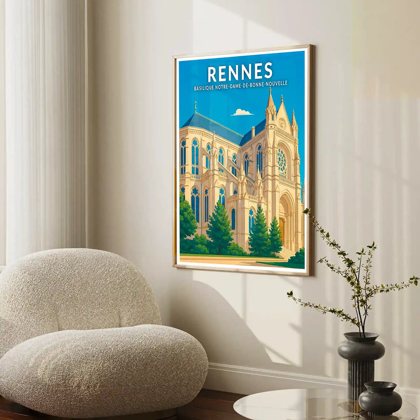 Affiche - Rennes - Basilique Notre-Dame-de-Bonne-Nouvelle