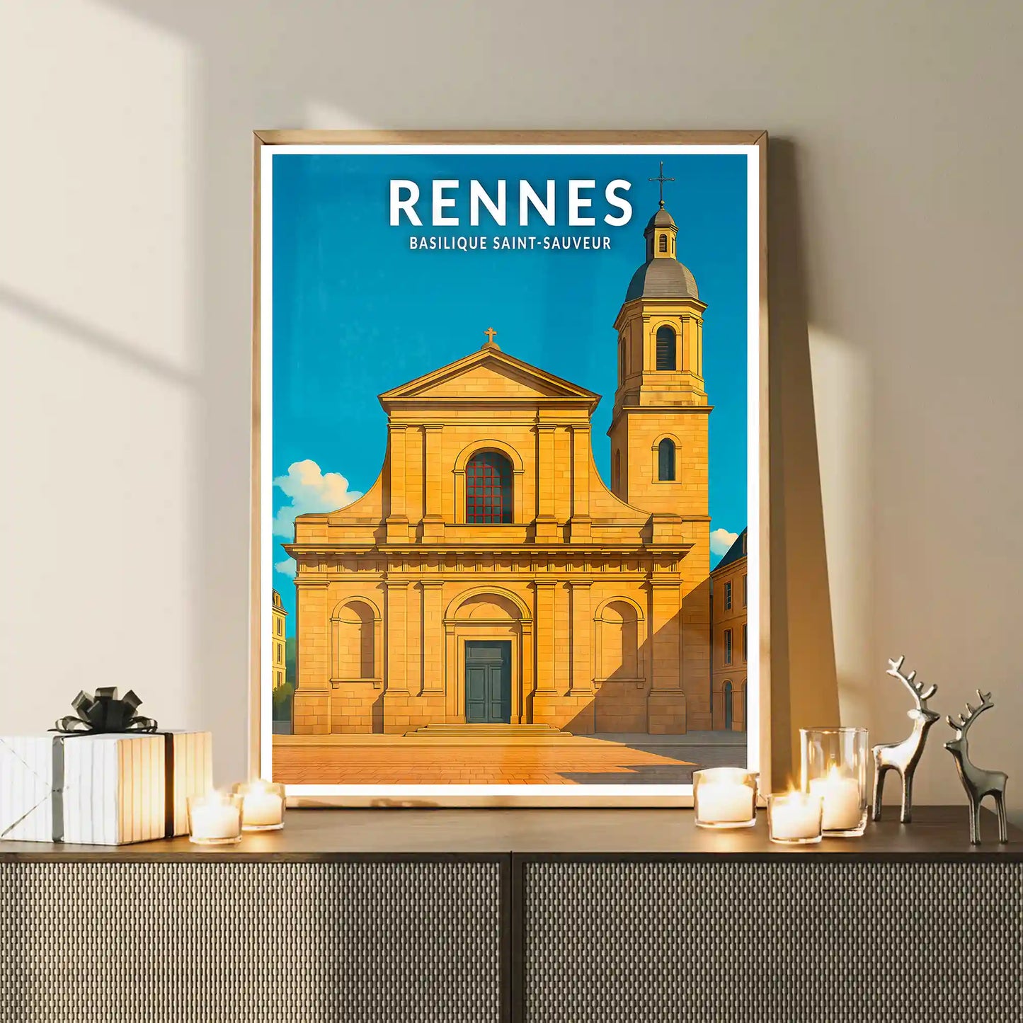 Affiche - Rennes - Basilique Saint-Sauveur