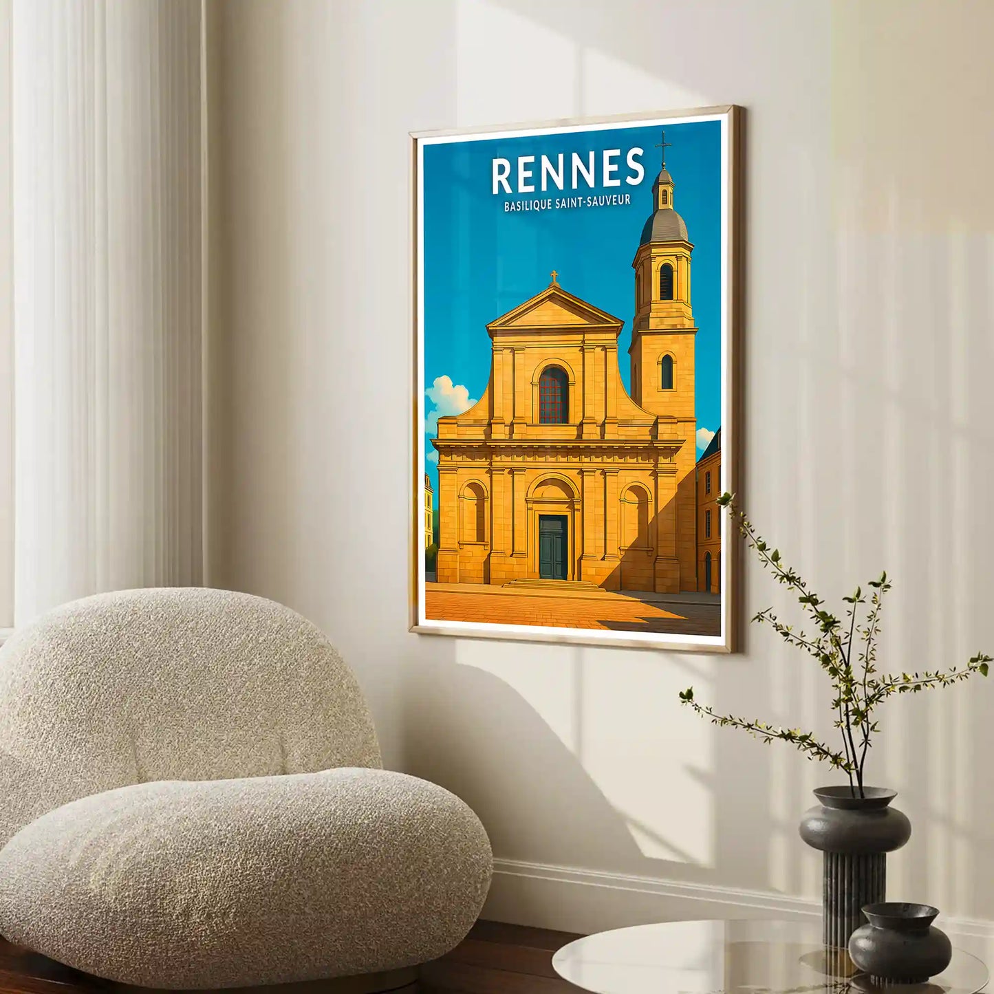 Affiche - Rennes - Basilique Saint-Sauveur