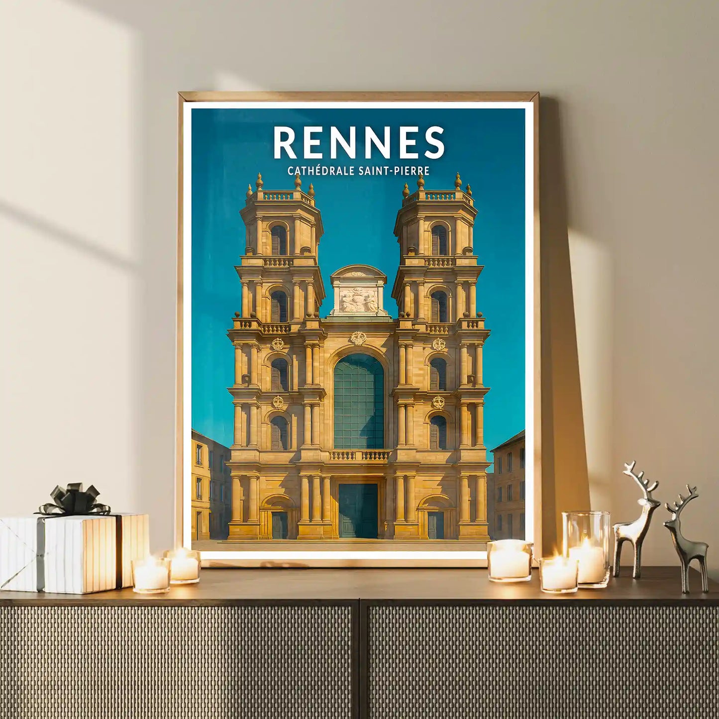 Affiche - Rennes - Cathédrale Saint-Pierre