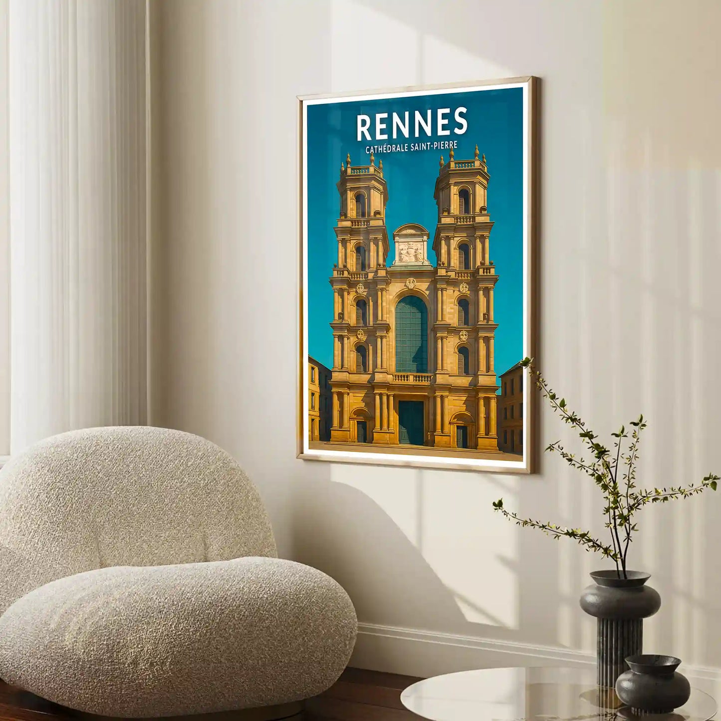 Affiche - Rennes - Cathédrale Saint-Pierre