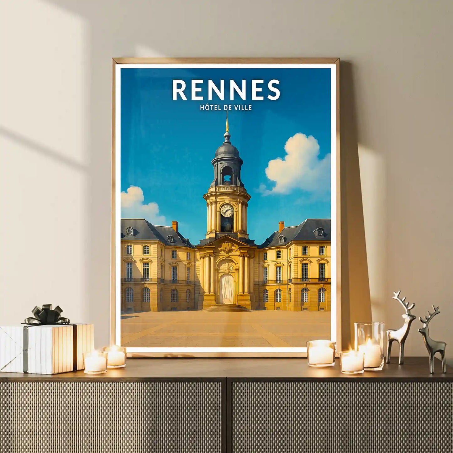 Affiche - Rennes - Hôtel de Ville