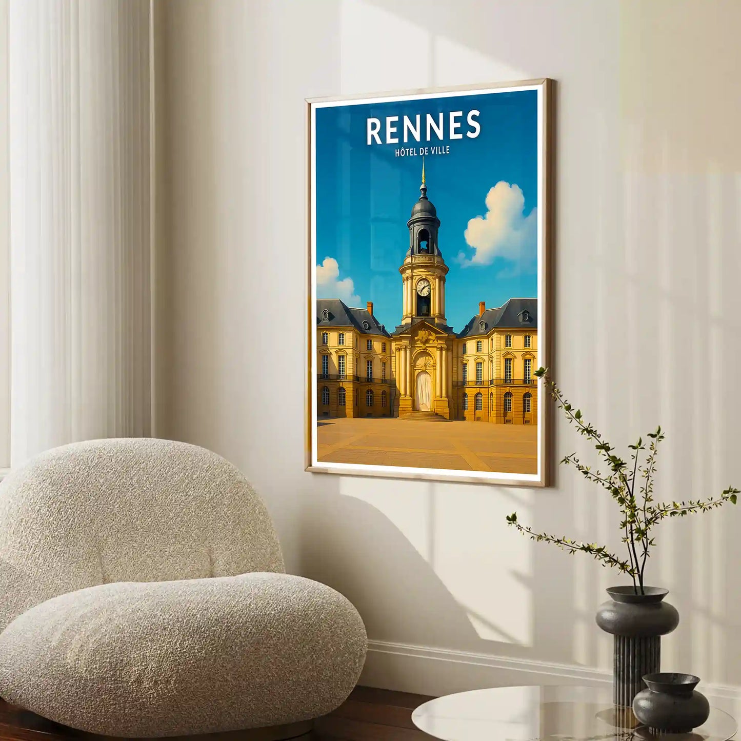Affiche - Rennes - Hôtel de Ville