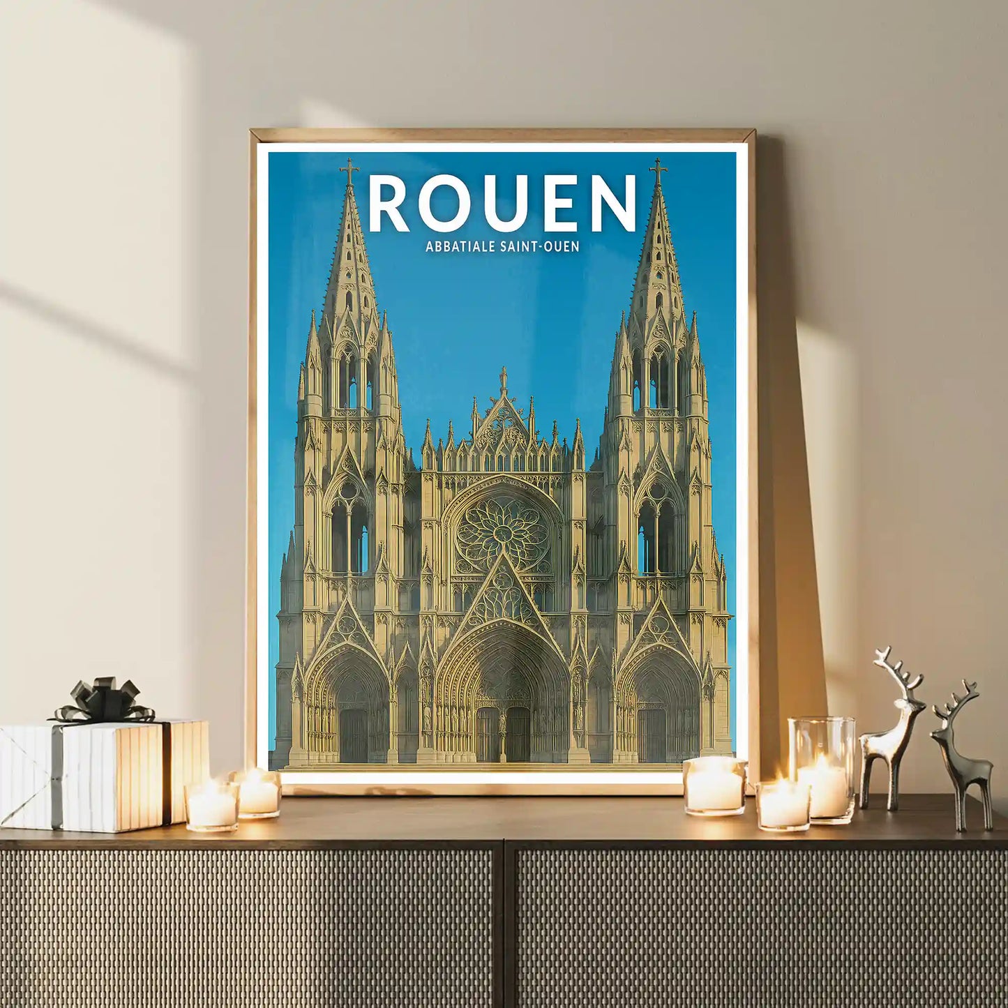Affiche - Rouen - Abbatiale Saint-Ouen