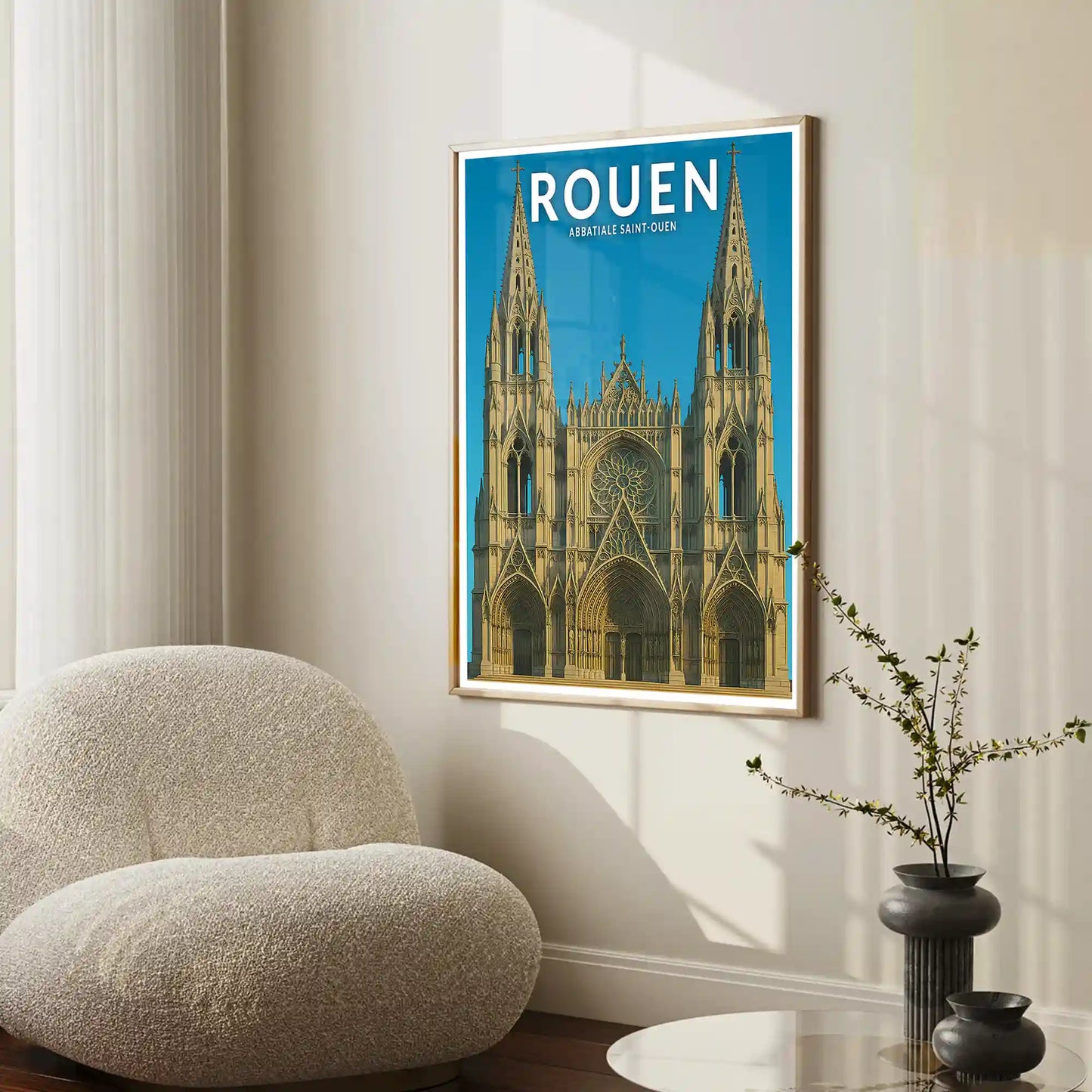 Affiche - Rouen - Abbatiale Saint-Ouen
