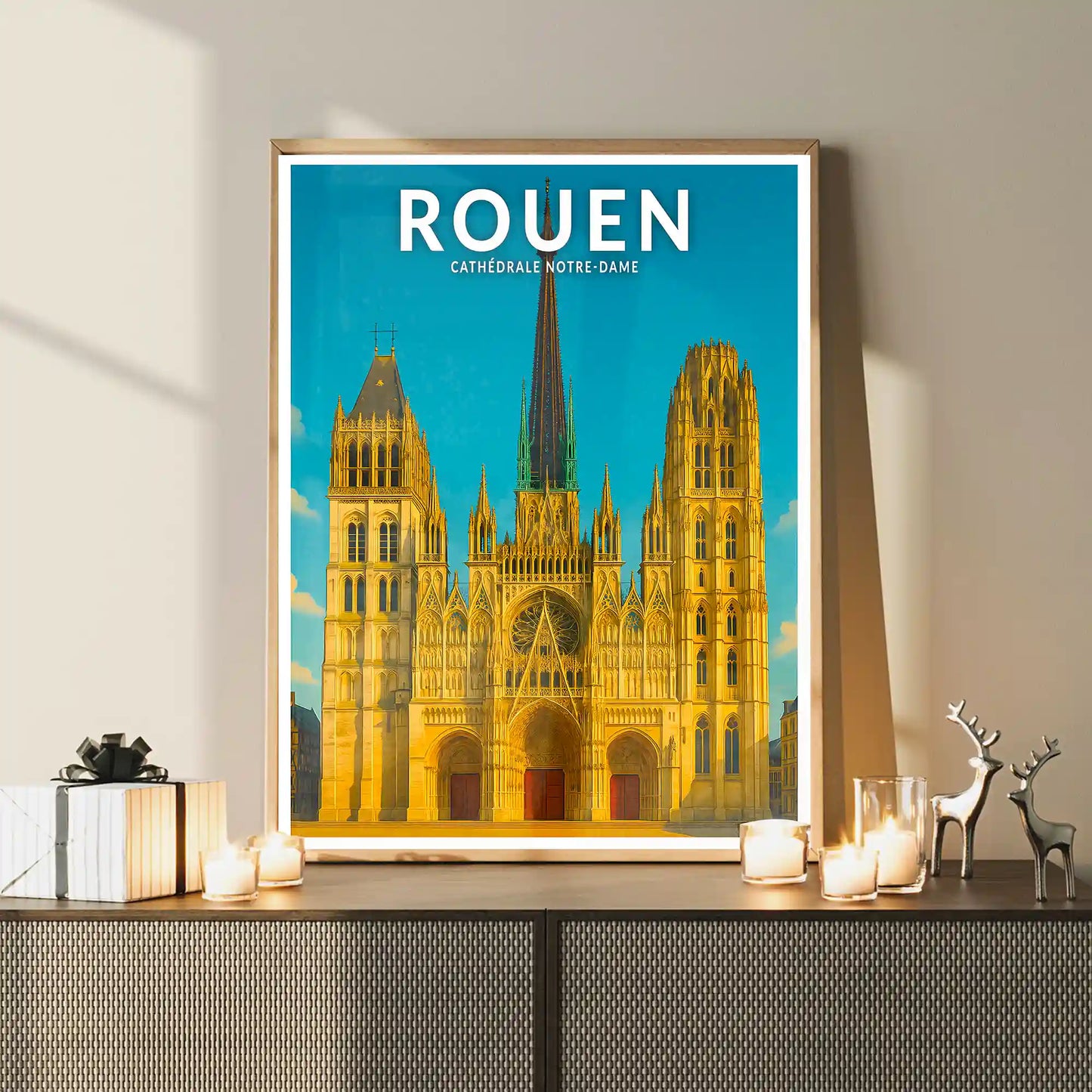 Affiche - Rouen - Cathédrale Notre-Dame