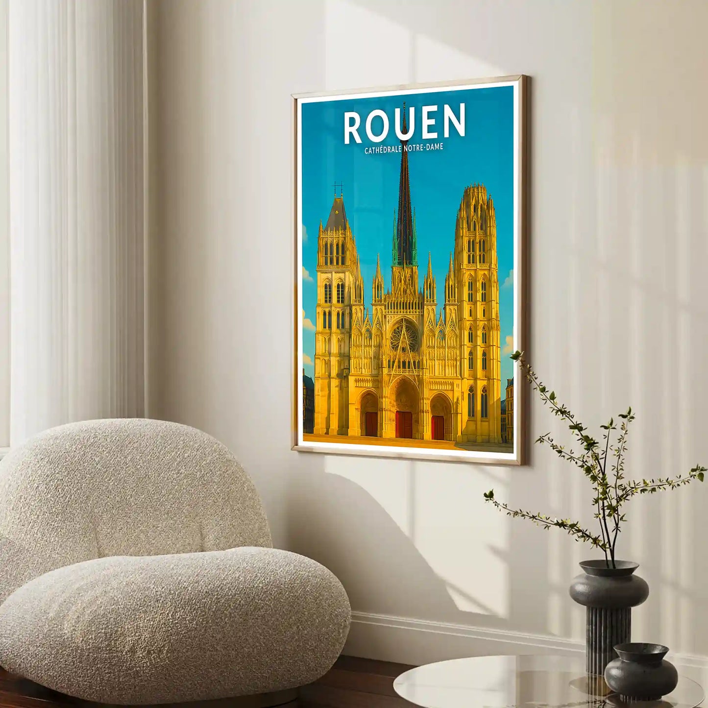 Affiche - Rouen - Cathédrale Notre-Dame