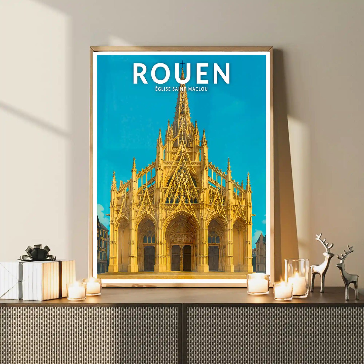 Affiche - Rouen - Église Saint-Maclou