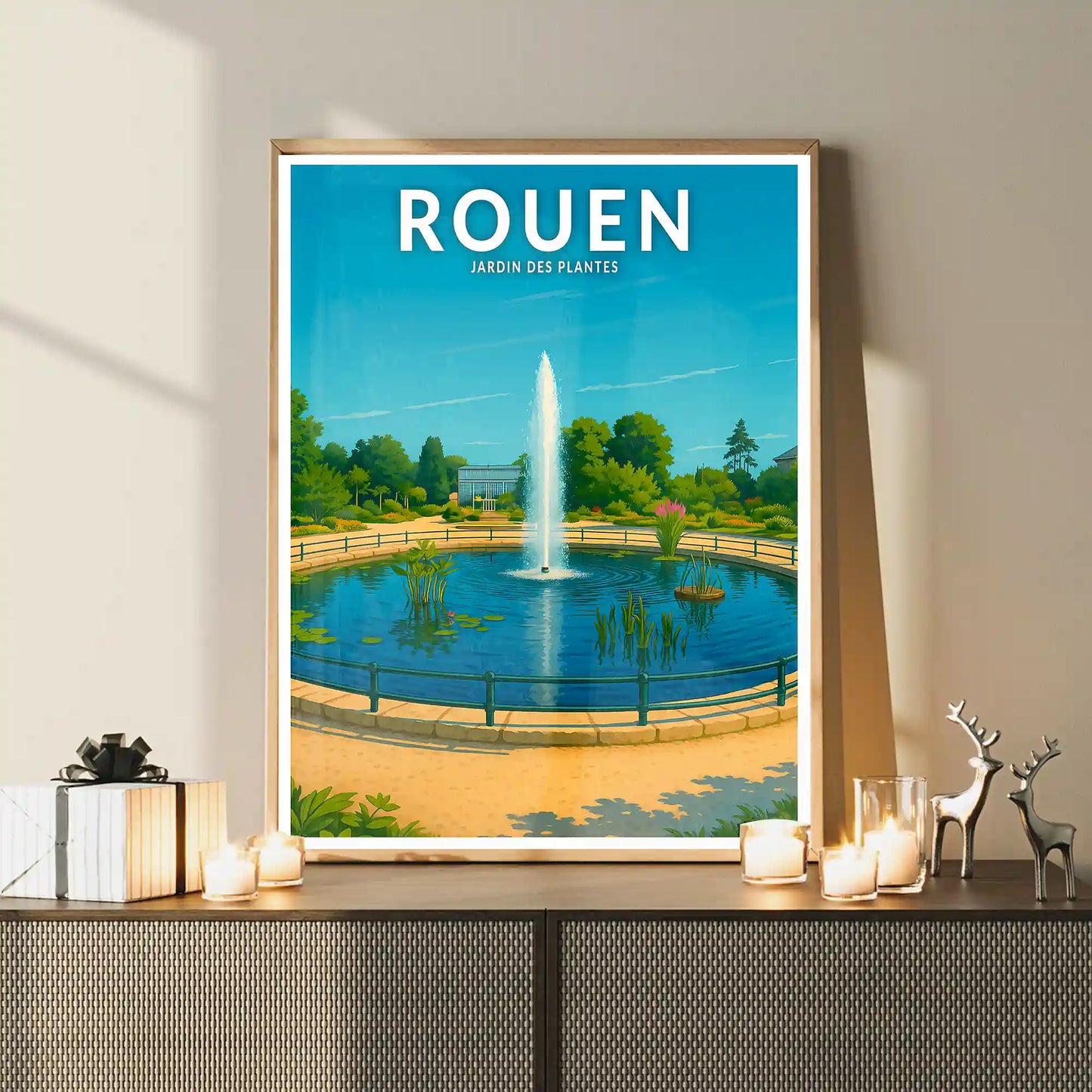 Affiche - Rouen - Jardin des Plantes