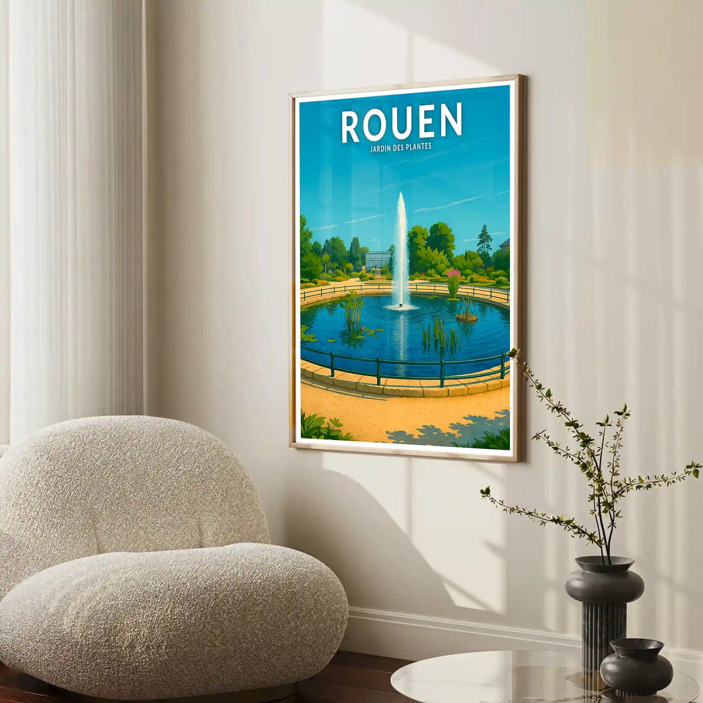 Affiche - Rouen - Jardin des Plantes