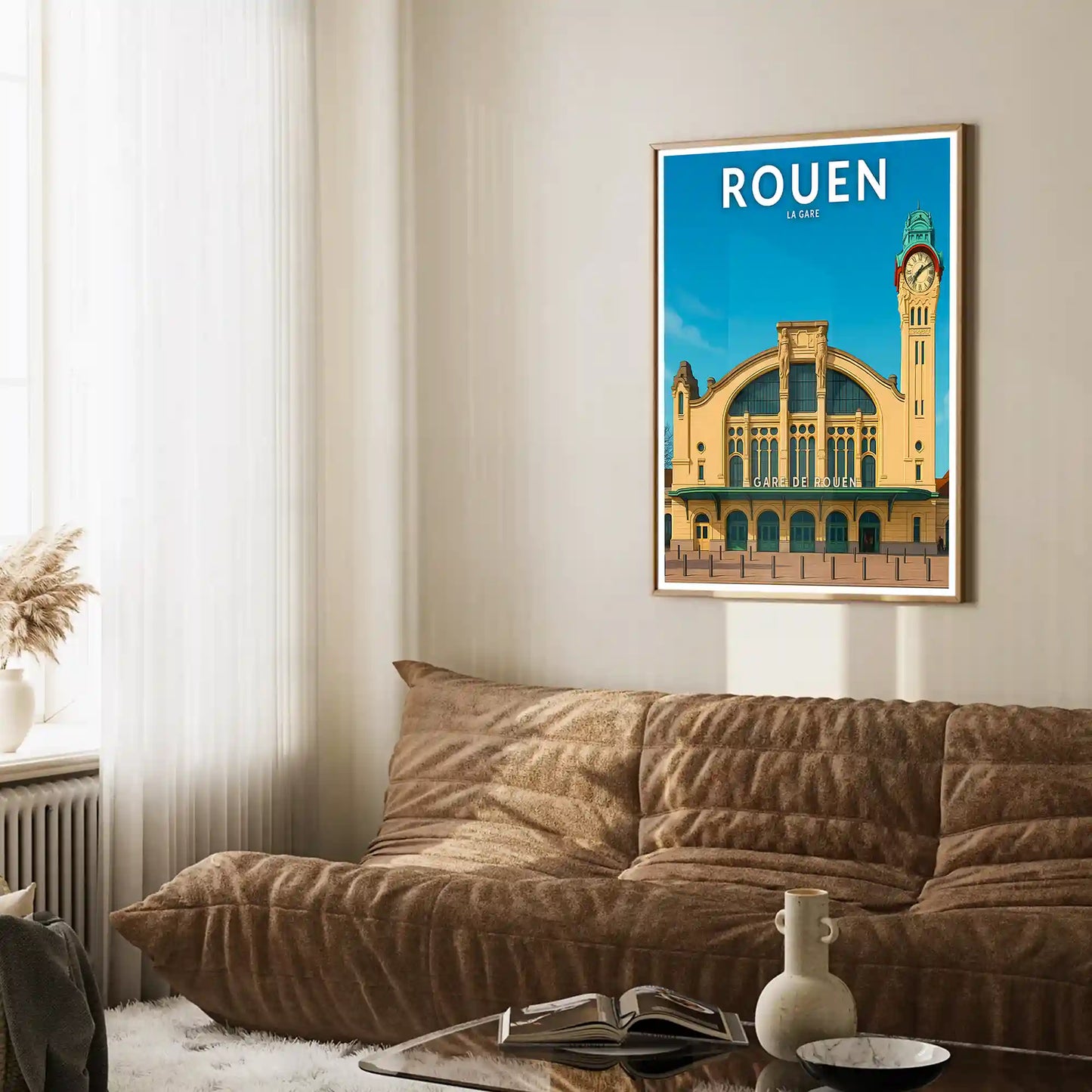 Affiche - Rouen - La Gare