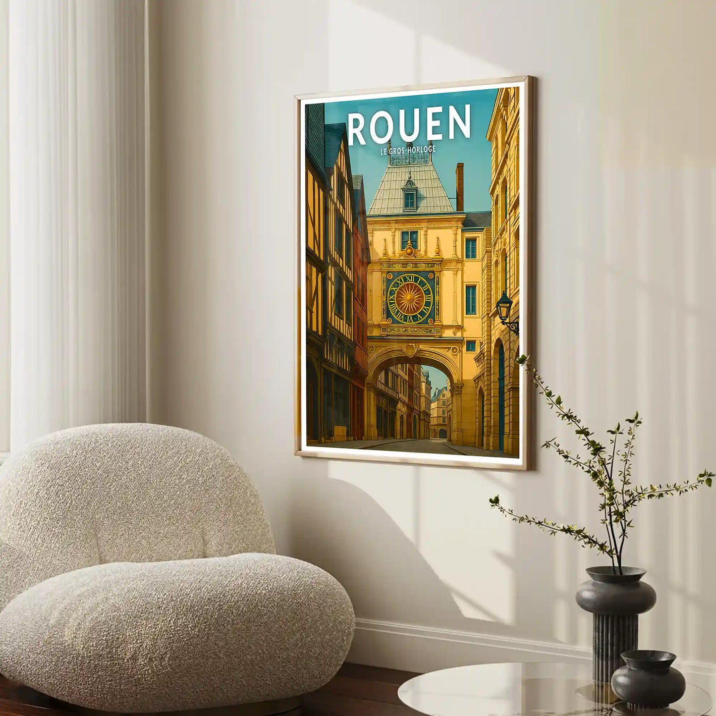 Affiche - Rouen - Le Gros Horloge