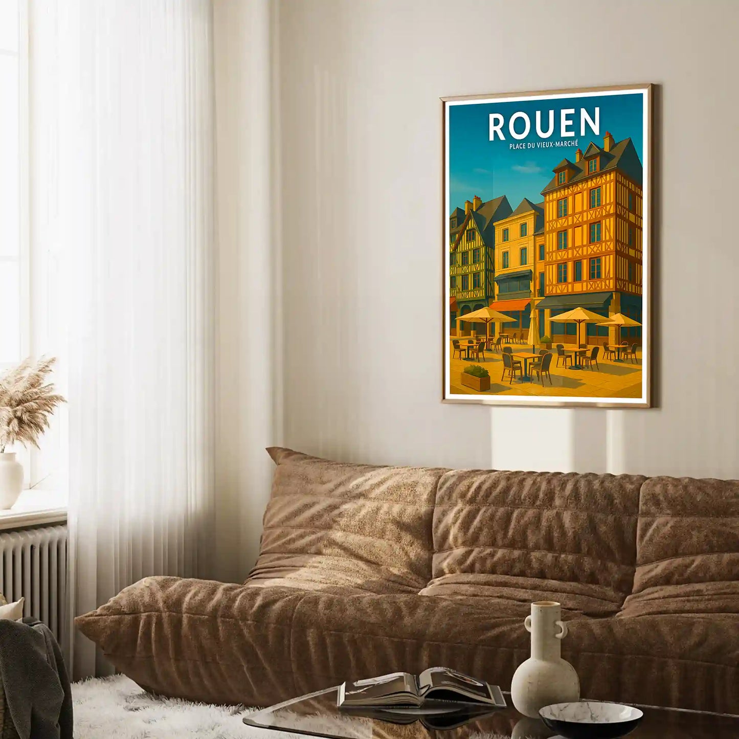Affiche - Rouen - Place du Vieux-Marché