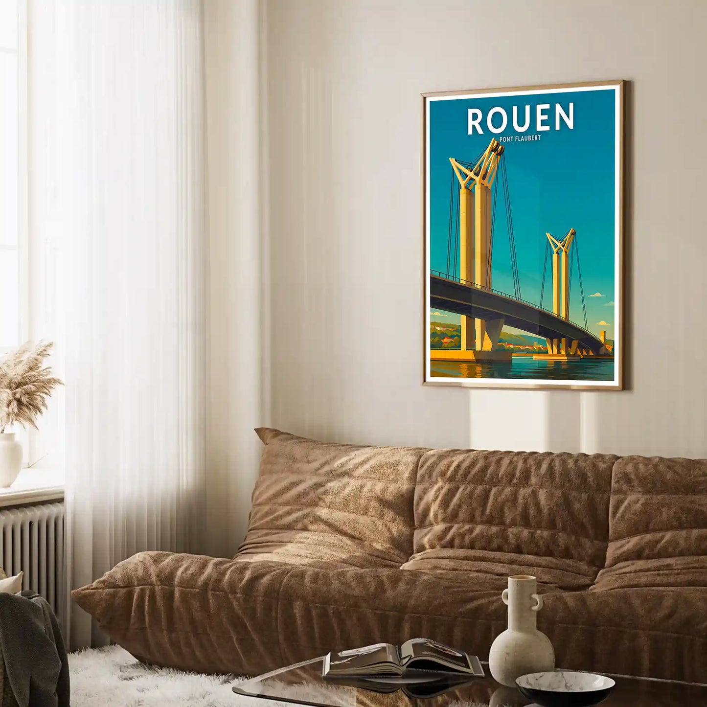 Affiche - Rouen - Pont Flaubert