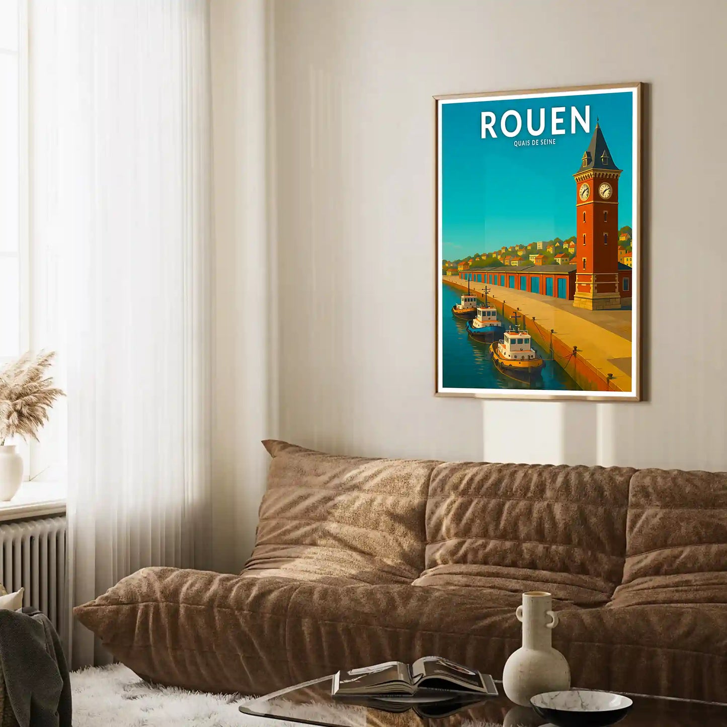 Affiche - Rouen - Quais de Seine