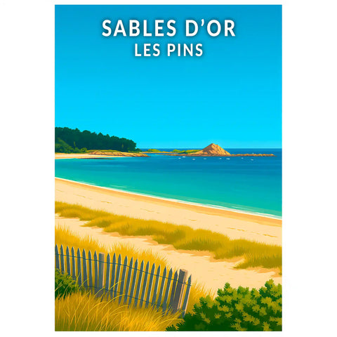 Affiche - Sables d'Or les Pins