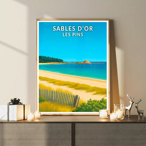 Affiche - Sables d'Or les Pins
