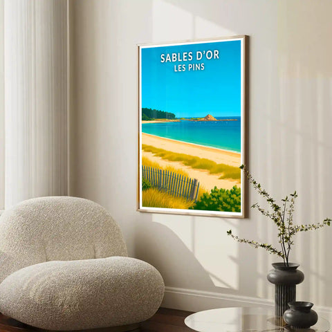 Affiche - Sables d'Or les Pins