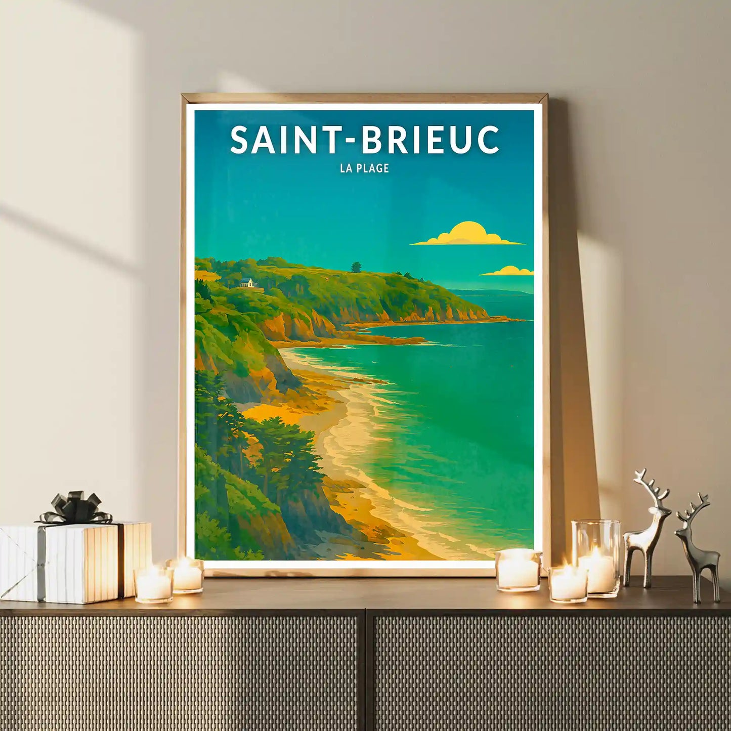 Affiche - Saint-Brieuc - La Plage