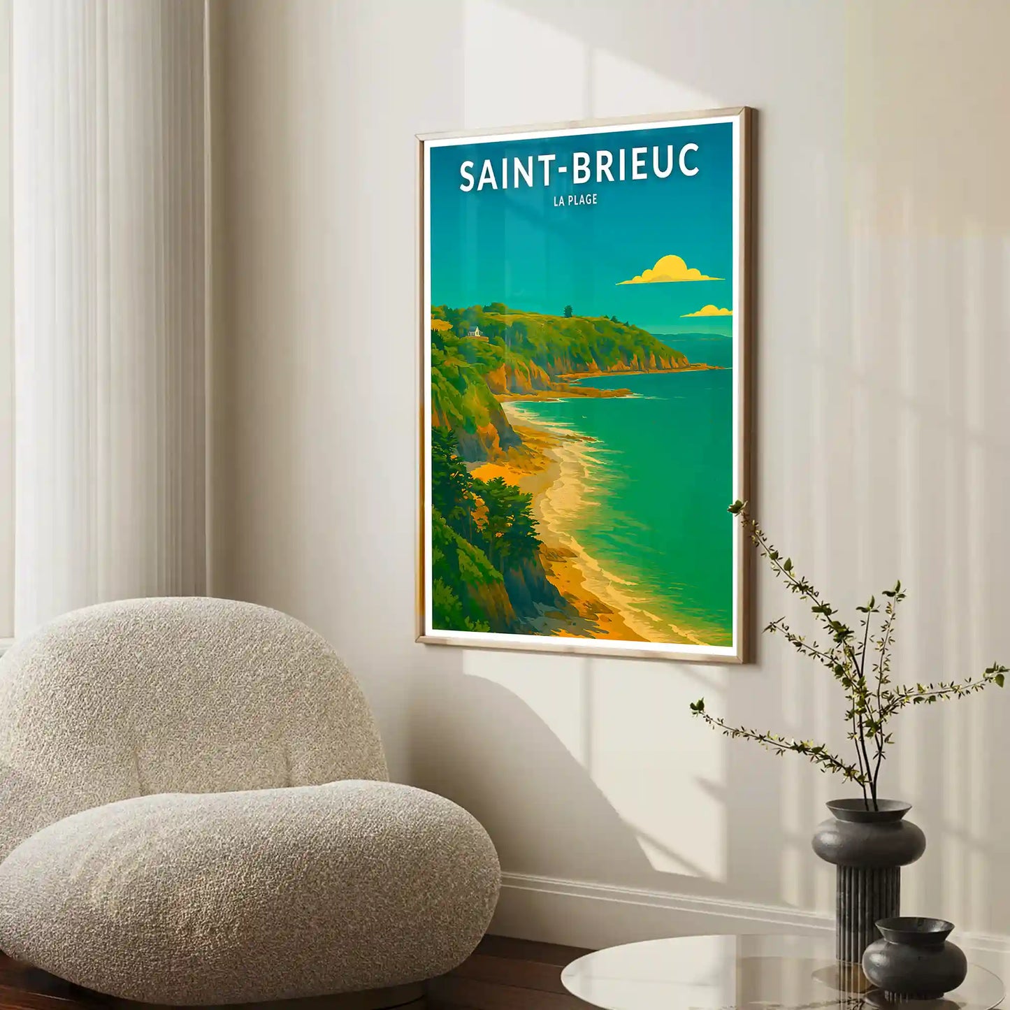 Affiche - Saint-Brieuc - La Plage