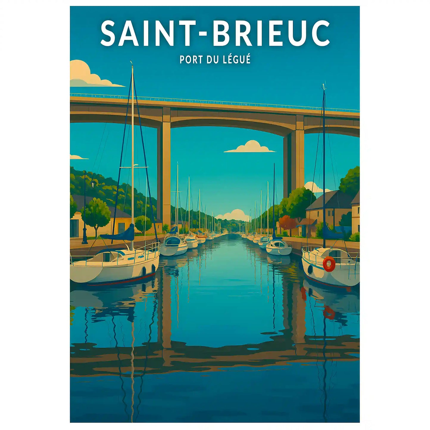 Affiche - Saint-Brieuc - Port du Légué