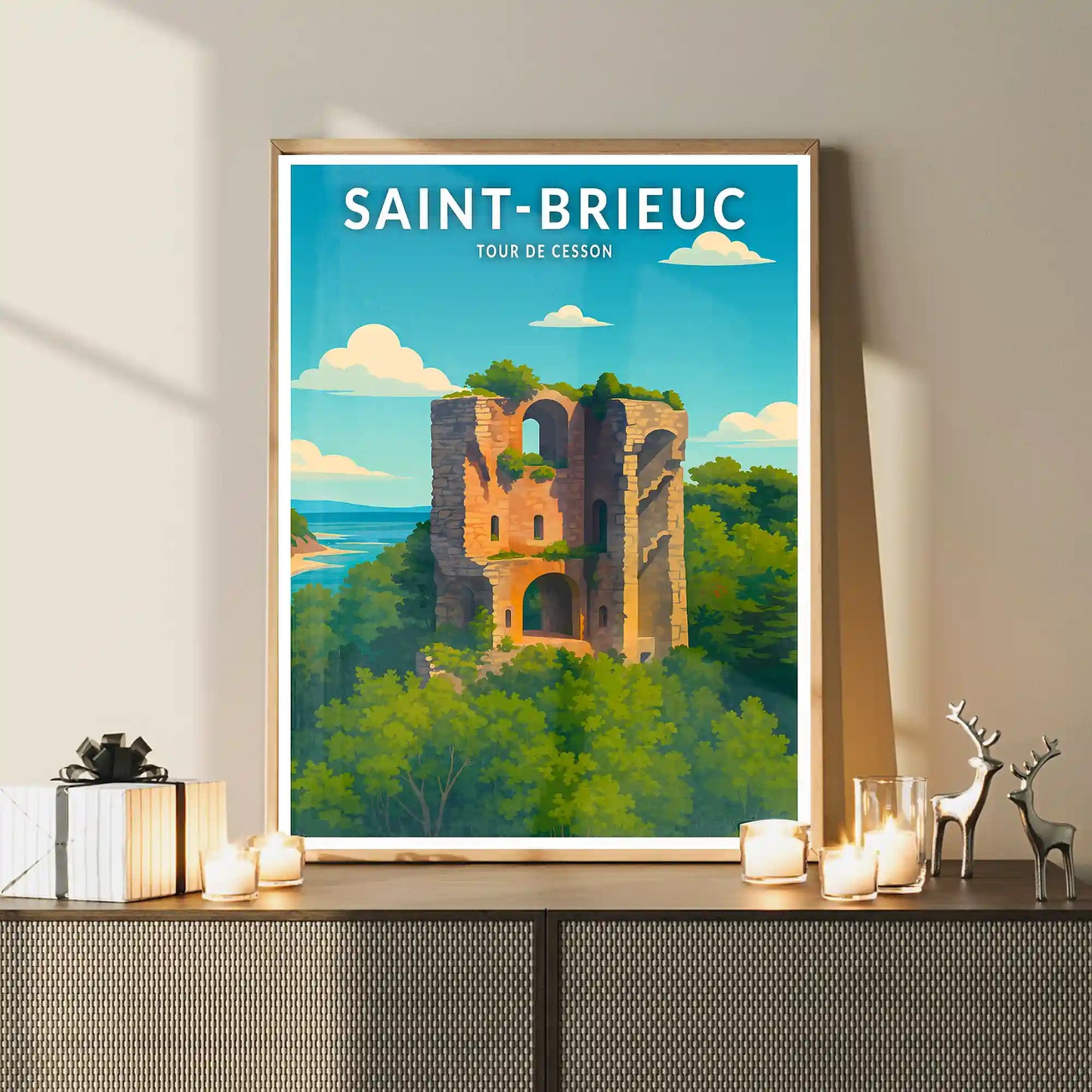 Affiche - Saint-Brieuc - Tour de Cesson
