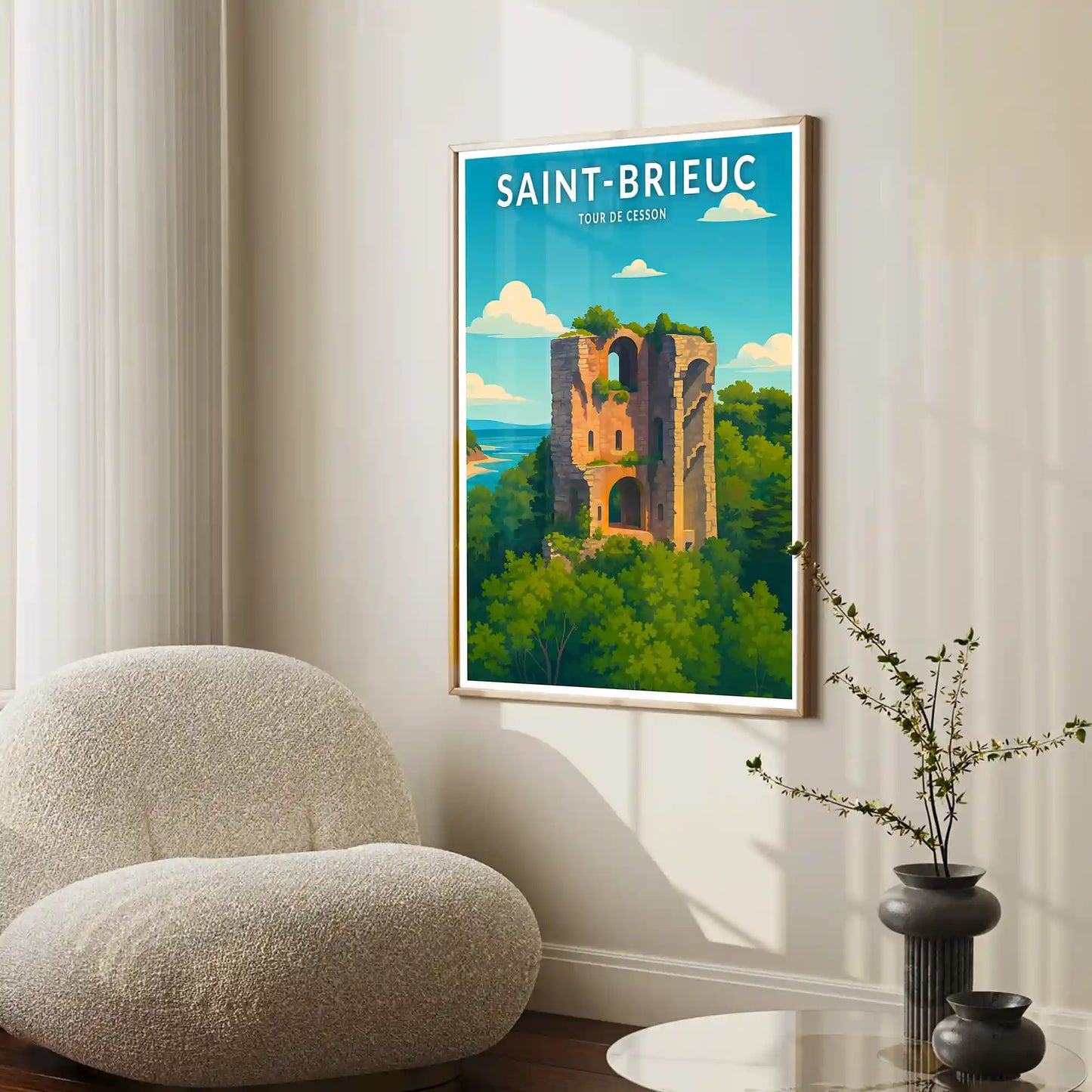 Affiche - Saint-Brieuc - Tour de Cesson