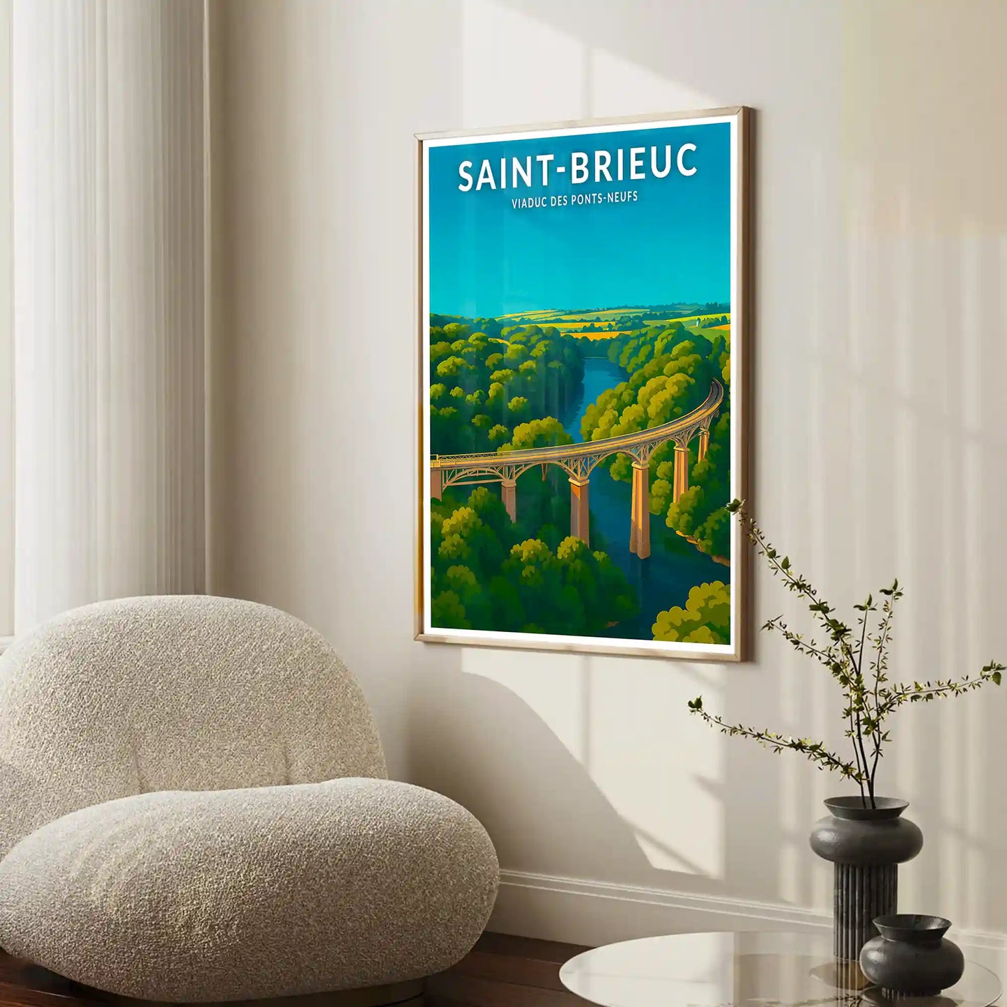 Affiche - Saint-Brieuc - Viaduc des Ponts-Neufs