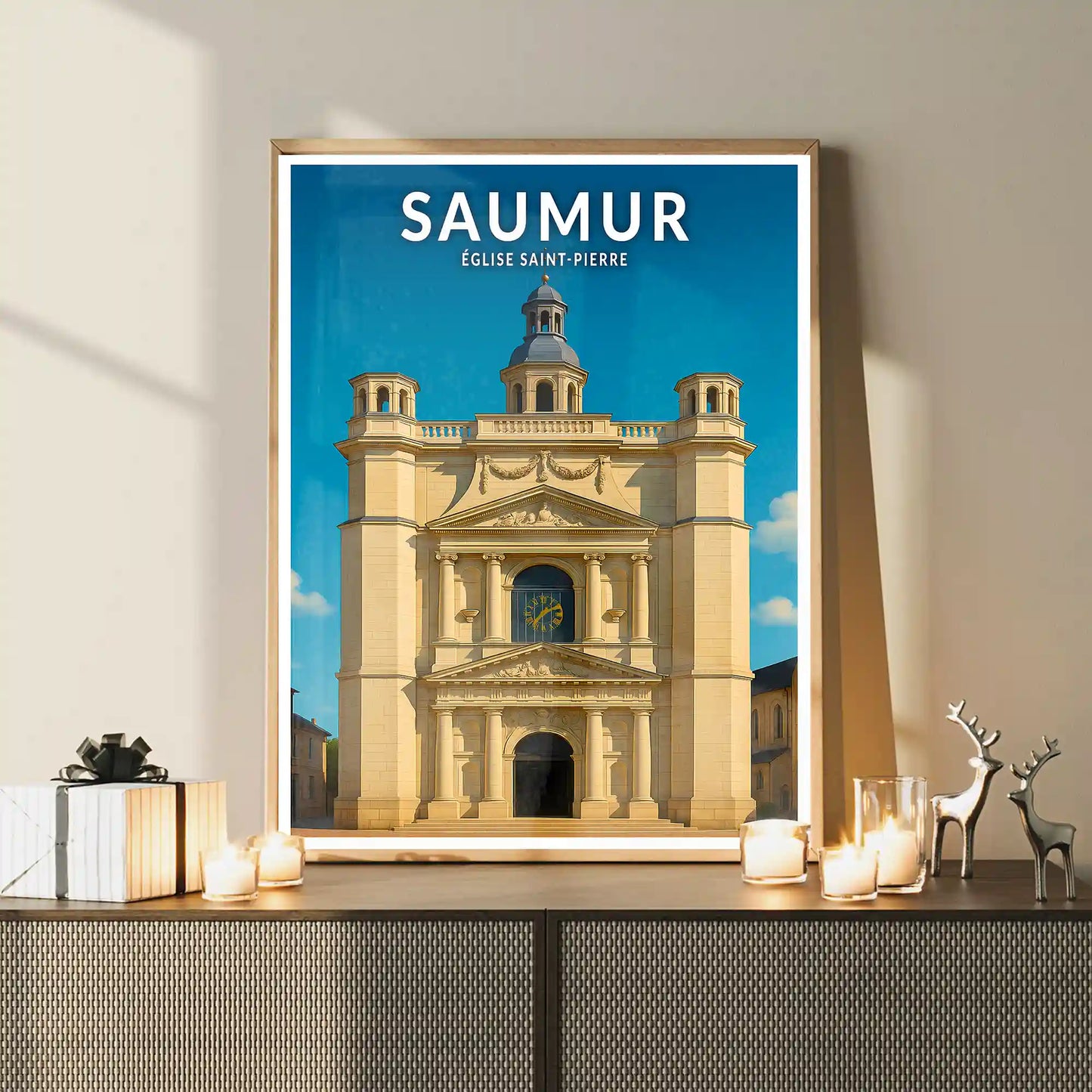 Affiche - Saumur - Église Saint-Pierre