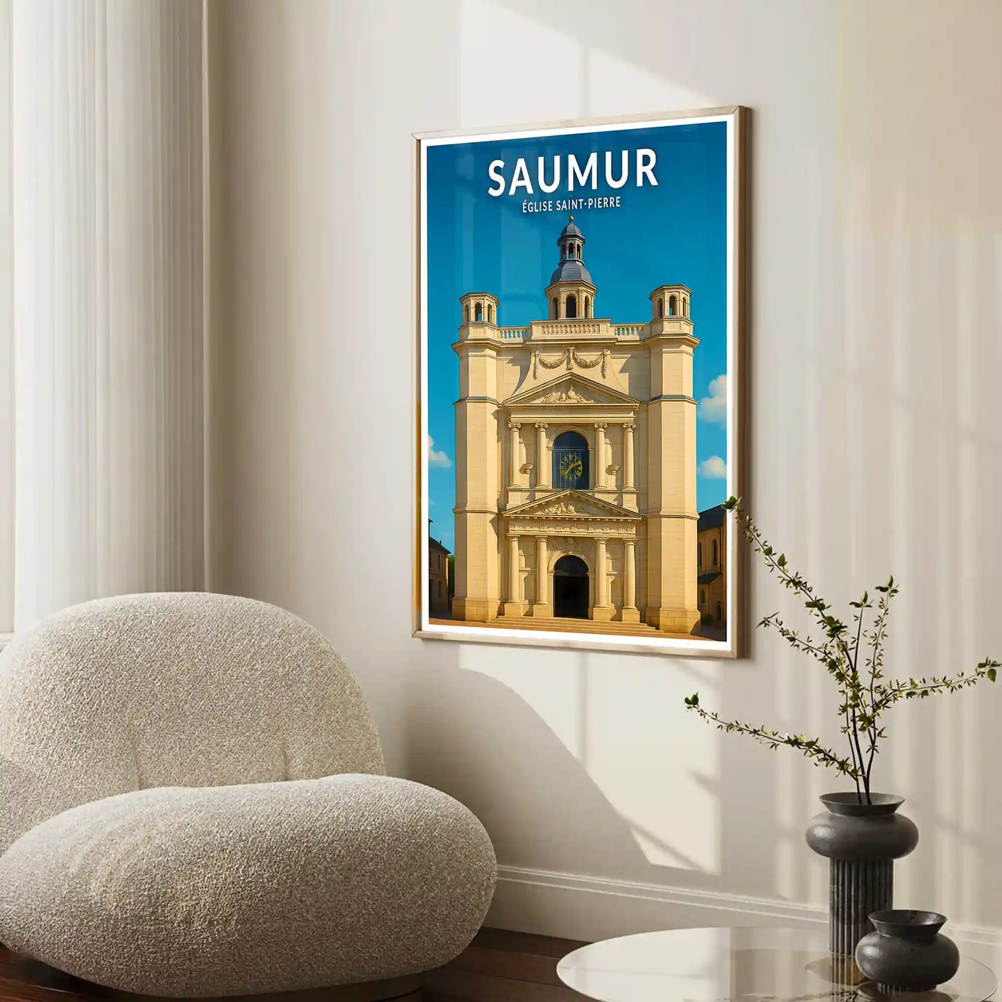Affiche - Saumur - Église Saint-Pierre
