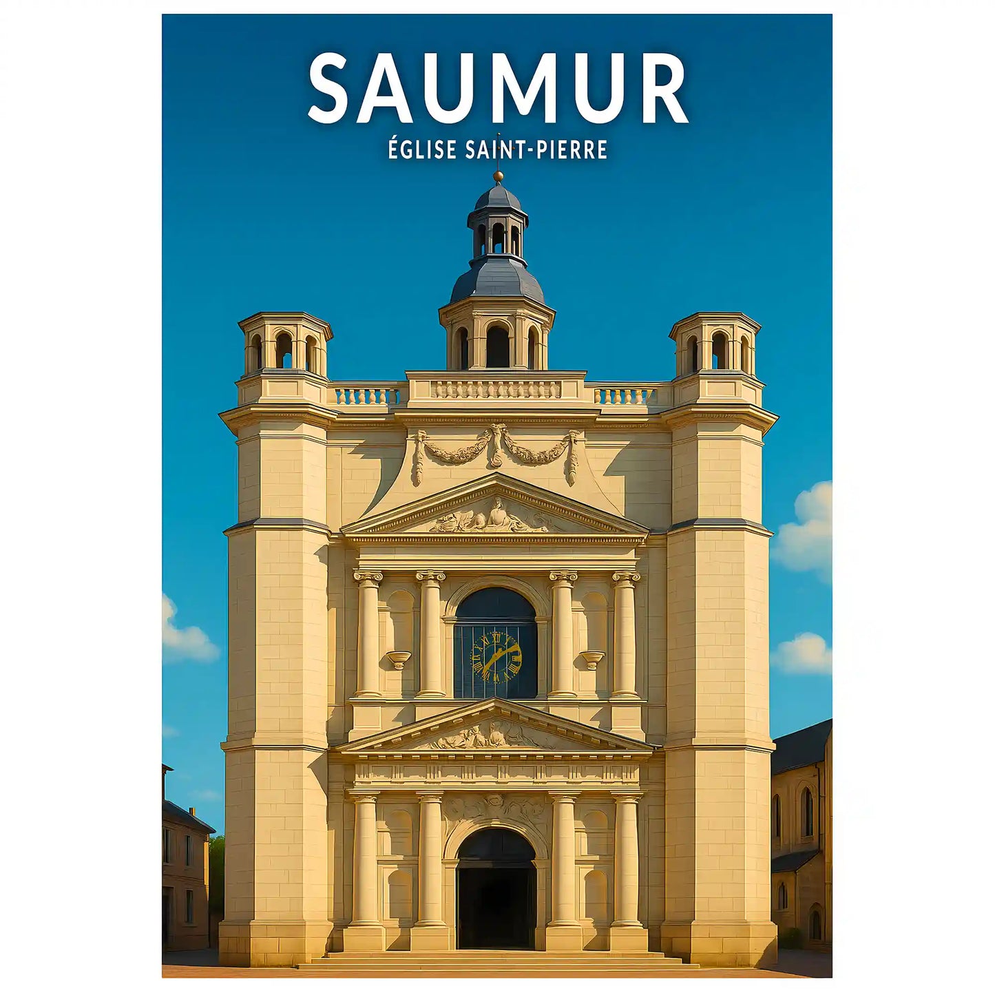 Affiche - Saumur - Église Saint-Pierre