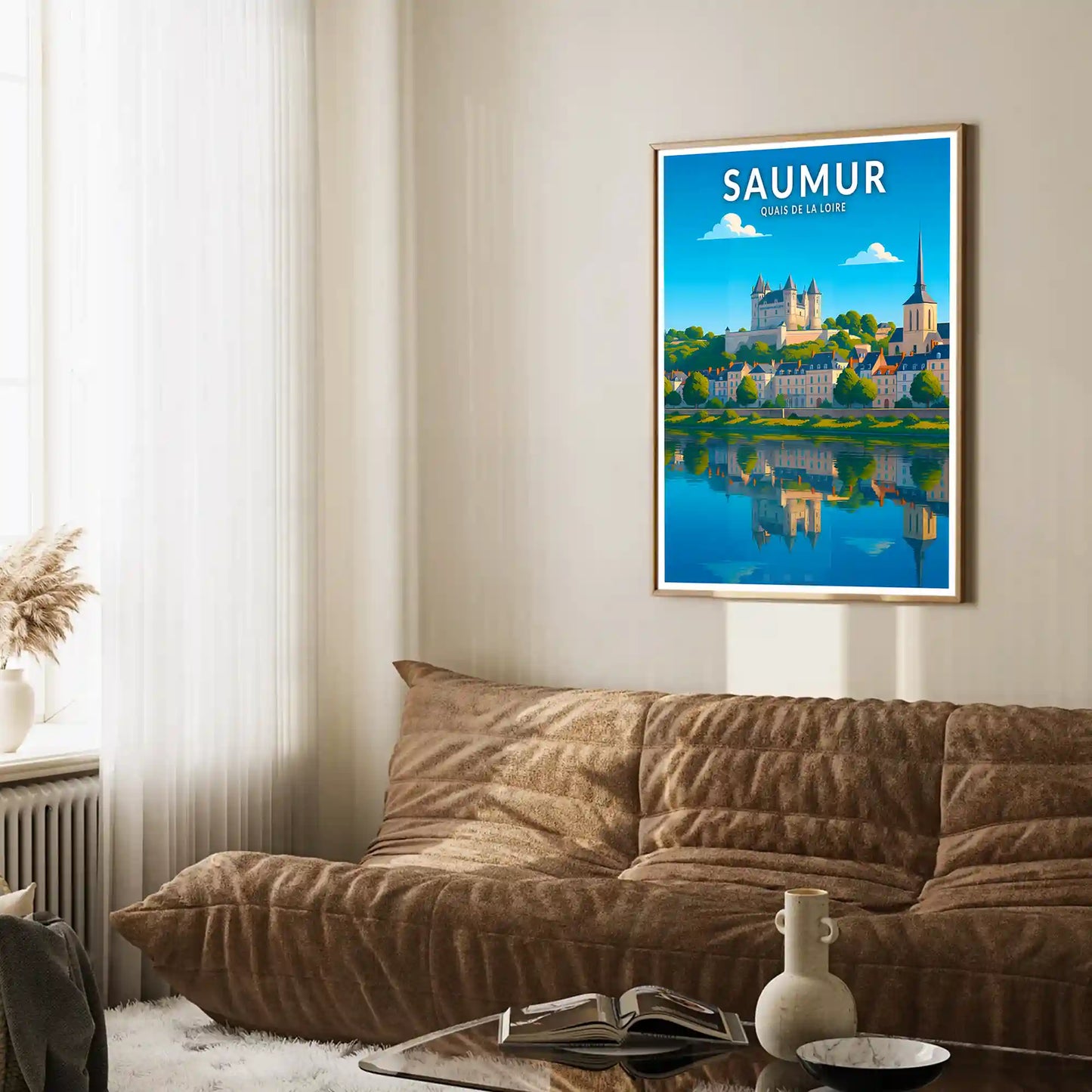 Affiche - Saumur - En Montgolfière