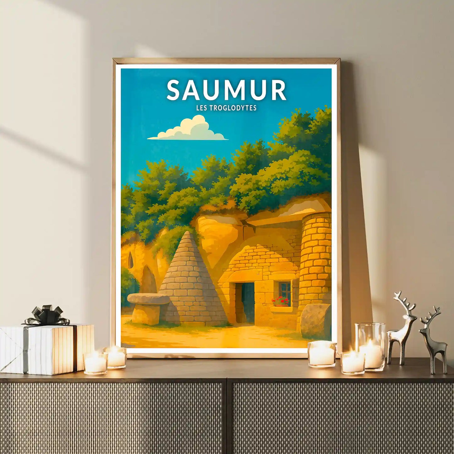 Affiche - Saumur - Les Troglodytes
