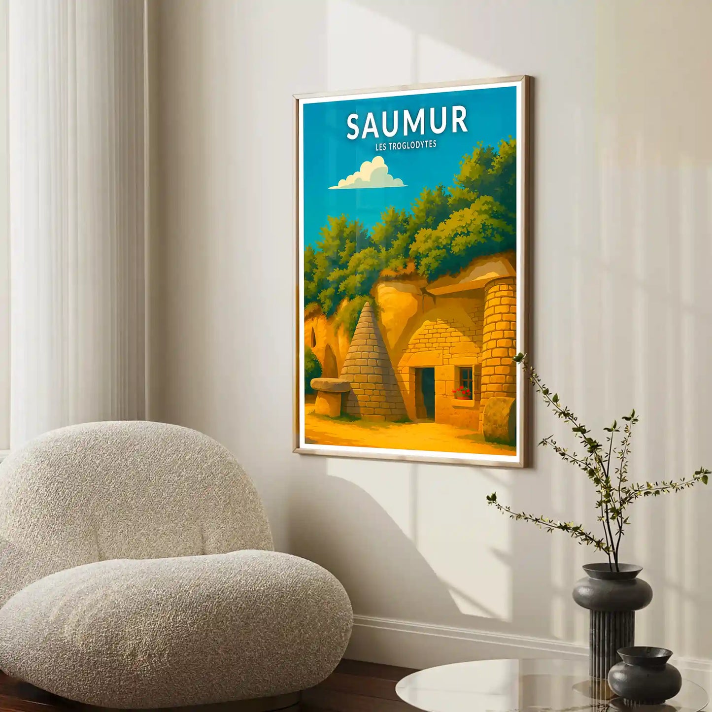 Affiche - Saumur - Les Troglodytes
