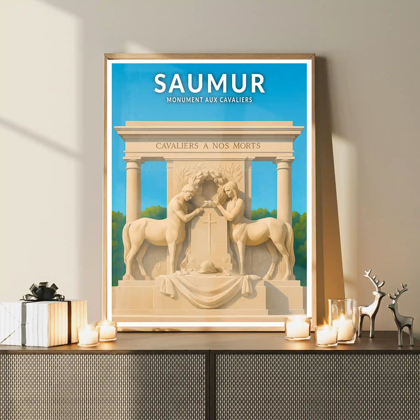 Affiche - Saumur - Monument aux Cavaliers