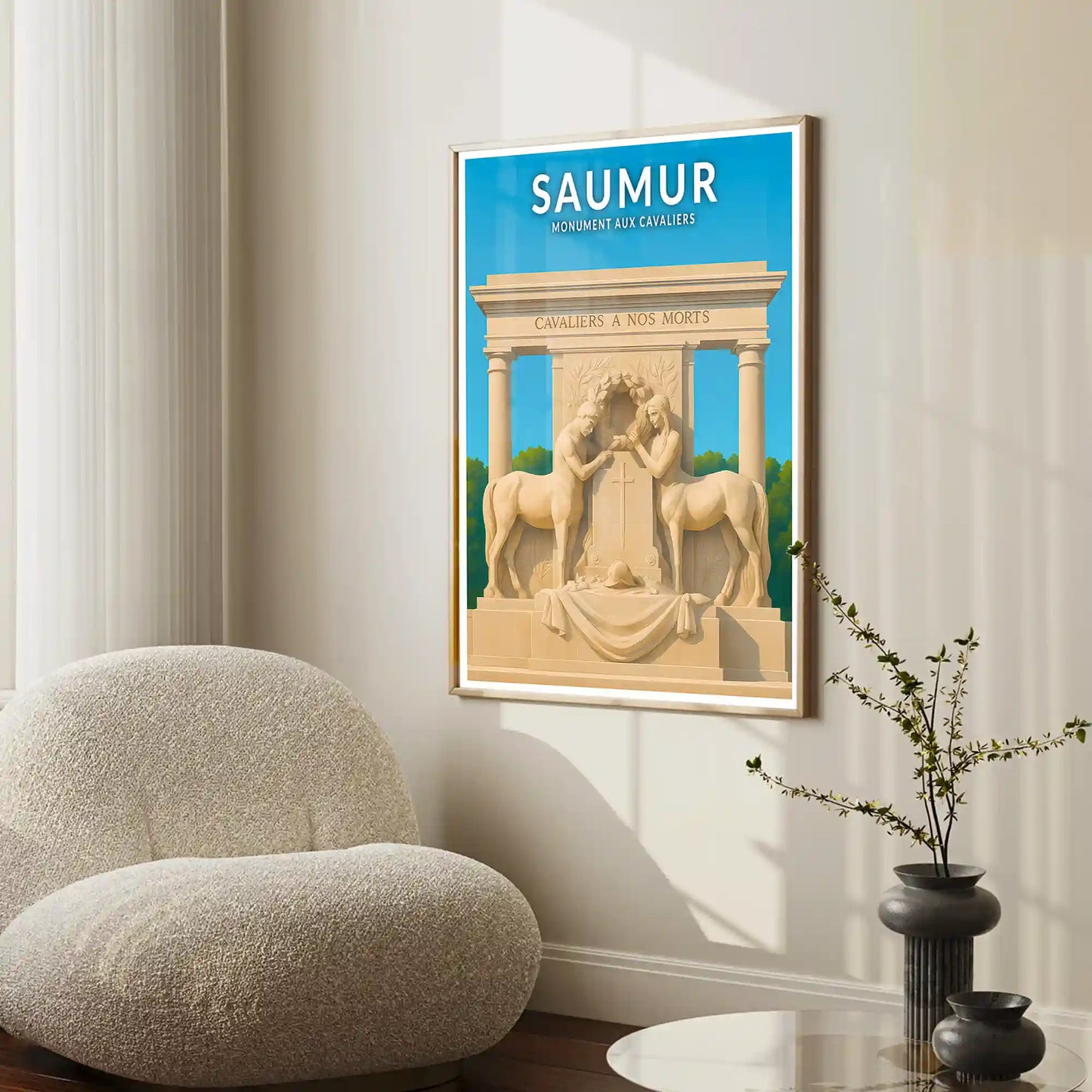 Affiche - Saumur - Monument aux Cavaliers