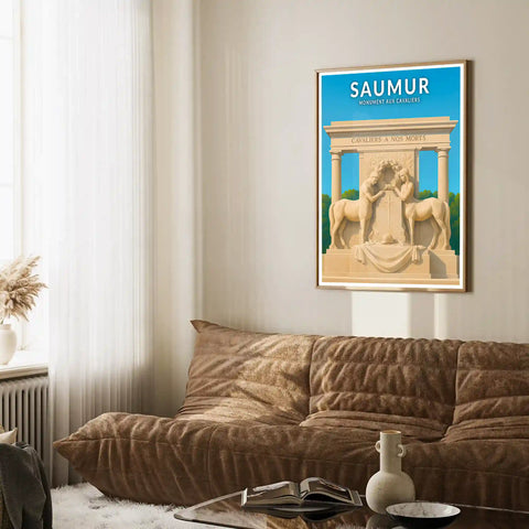 Affiche - Saumur - Monument aux Cavaliers