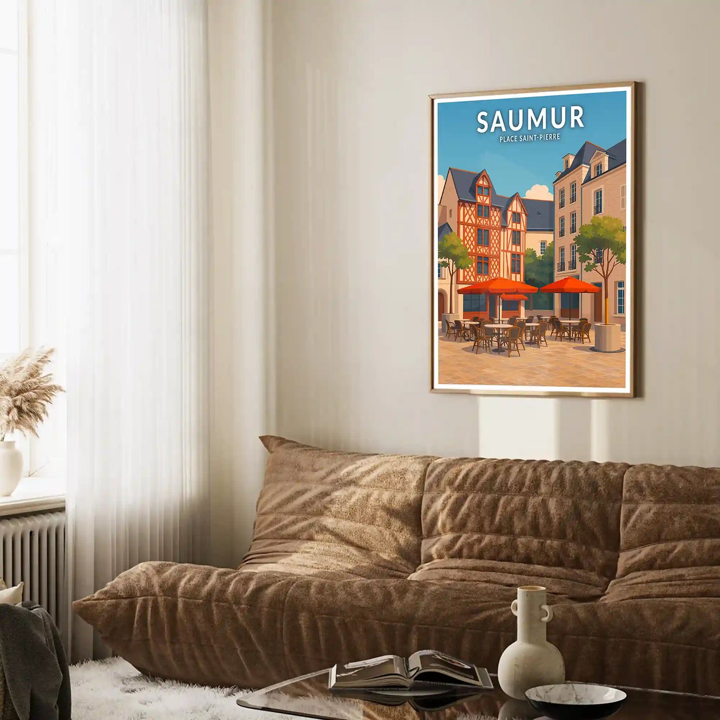 Affiche - Saumur - Place Saint-Pierre