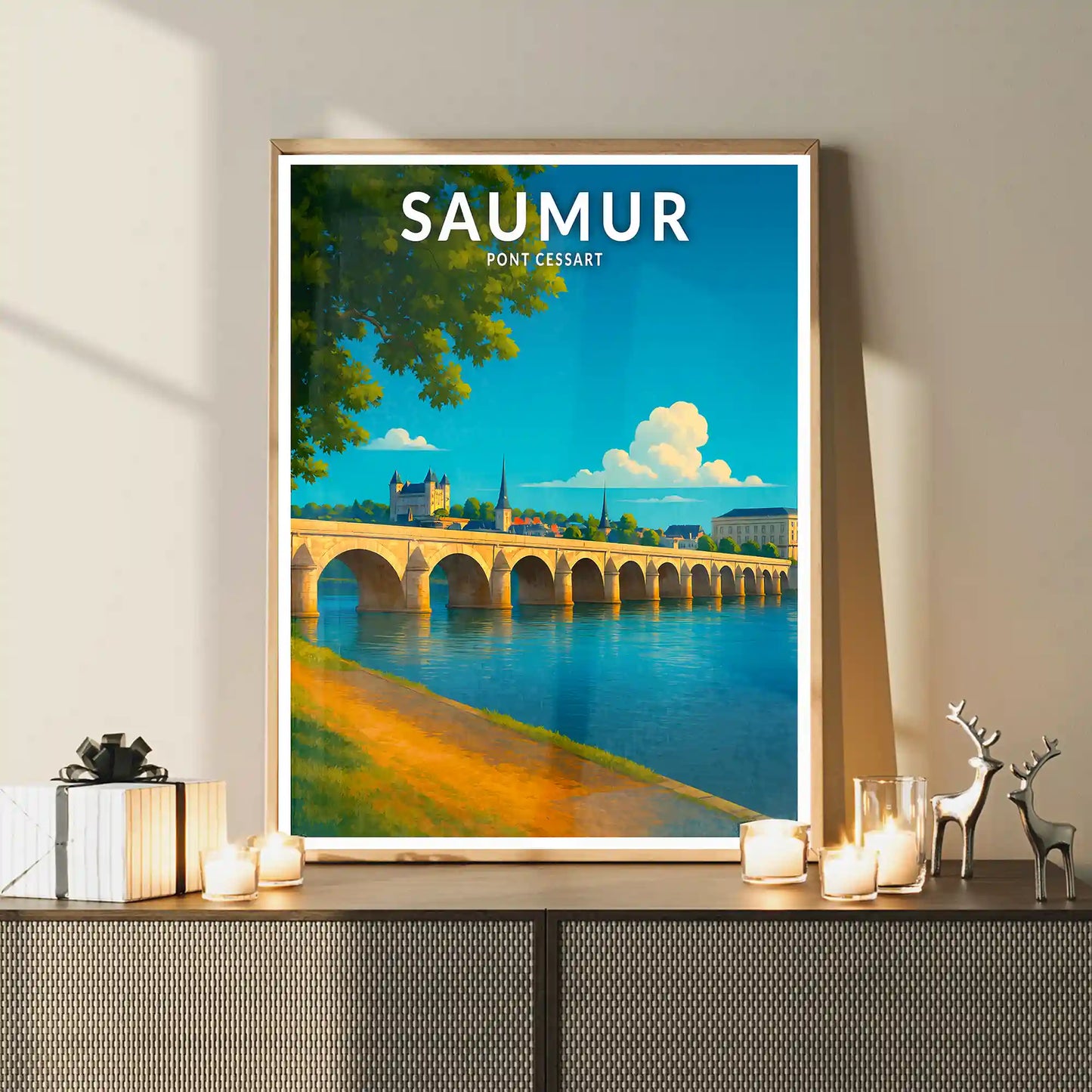 Affiche - Saumur - Pont Cessart