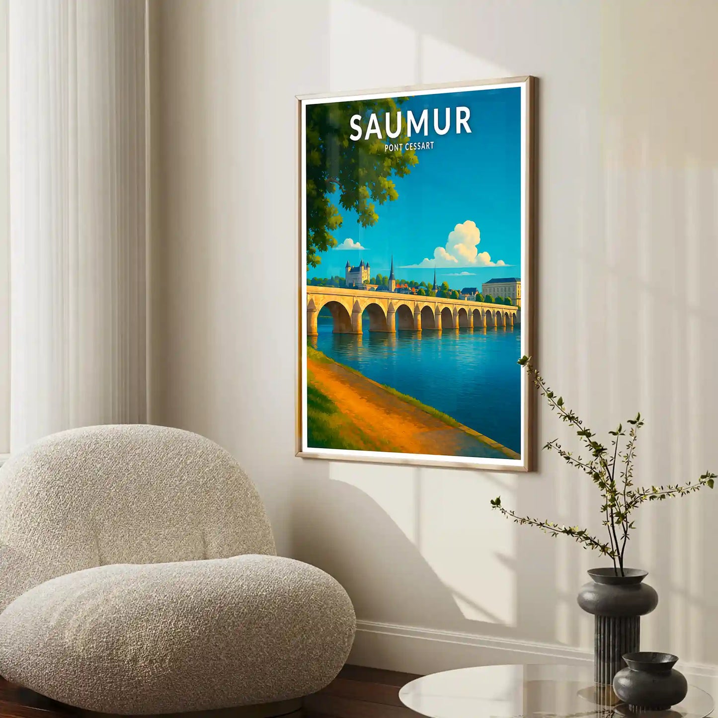 Affiche - Saumur - Pont Cessart