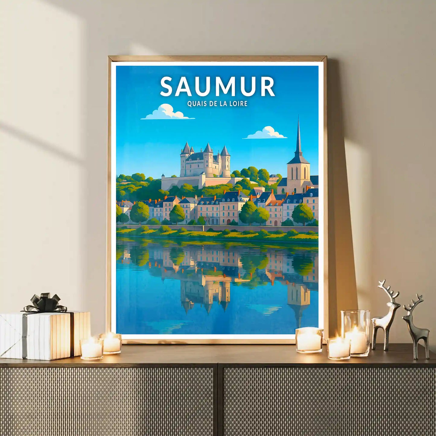 Affiche - Saumur - Quais de la Loire