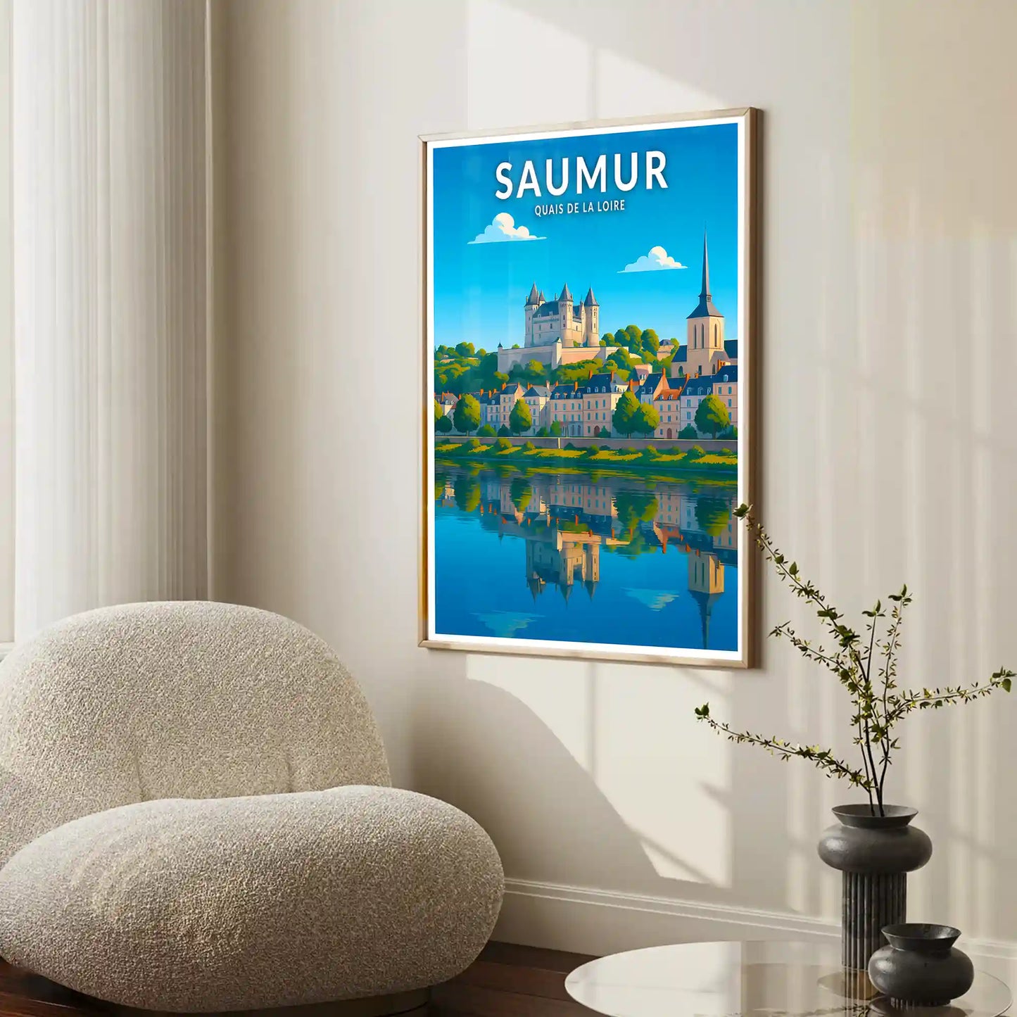 Affiche - Saumur - Quais de la Loire
