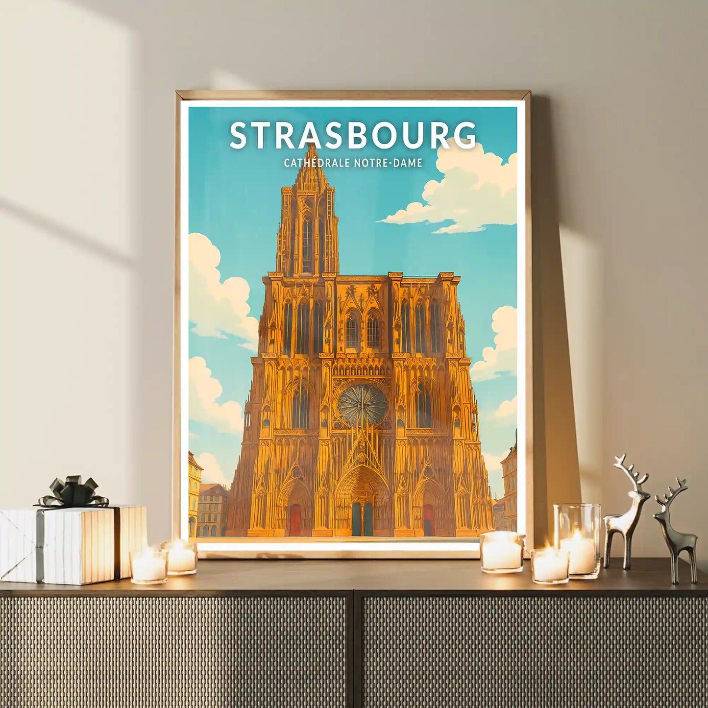Affiche - Strasbourg - Cathédrale Notre-Dame
