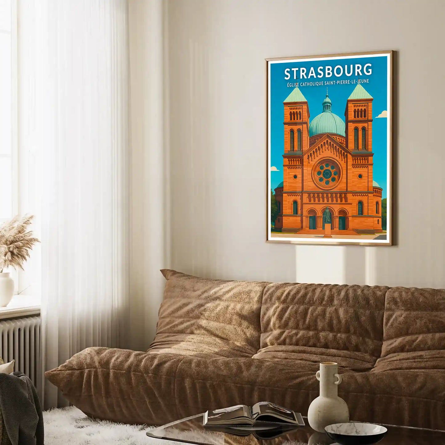 Affiche - Strasbourg - Église catholique Saint-Pierre-le-Jeune